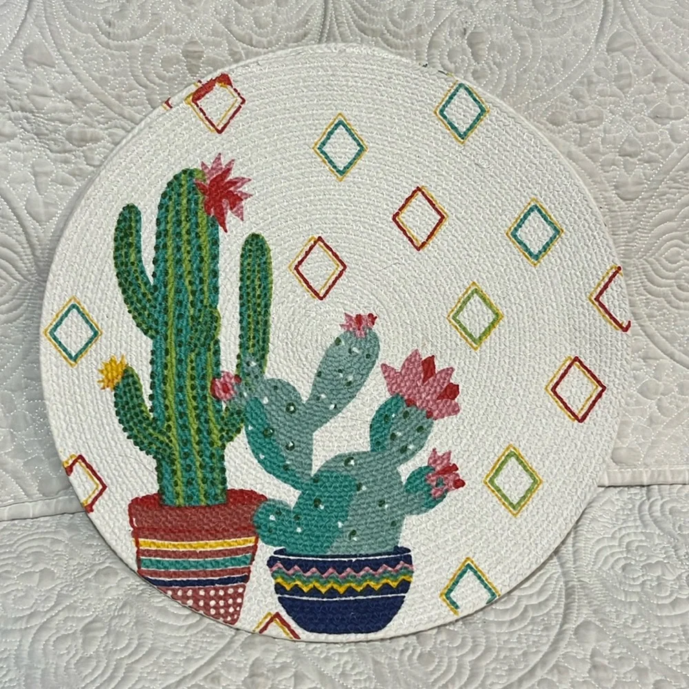 Kay Dee Designs braided round placemats, set‎ of 3